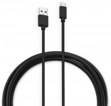 Сетевое зарядное устройство Кабель Buro USB Type-C (m) - USB (m), 1м, 3A, черный [bu-usb-ac-1m-60w]