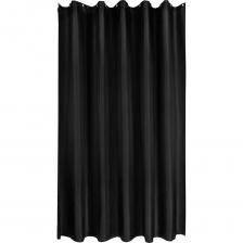 Занавеска (штора) для ванной комнаты Moroshka Bantu тканевая 200x200 см, цвет черный 942-301-03 – часть коллекции, вдохновлённой самобытной культурой африканских племён. Таинственный чёрный отсылает к тёмным ночам Сахары. Харизматичность изделию придают пластиковые люверсы под кольца ярко-голубого цвета. Кольца в комплект не входят. Шторка с водоотталкивающей пропиткой имеет размер 200х200 см. За счет утяжелителя, вшитого по нижнему краю, занавеска не прилипает к телу во время принятия душа. Занавеска для ванной комнаты идеально сочетается с другими предметами из коллекции Bantu.