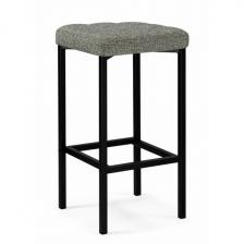 Барный стул Woodville Лофт (Металл, Рогожка/Черный) арт.614945