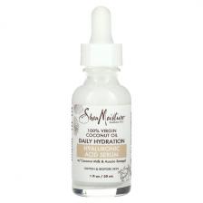 SheaMoisture, 100% кокосовое масло первого отжима, сыворотка с гиалуроновой кислотой для ежедневного увлажнения, 30 мл (1 жидк. Унция)
