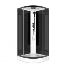 Душевая кабина Domani-Spa Delight Slim 80х80х218 см стекло прозрачное 4 мм с низким поддоном полукруг