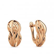 Серебряные серьги с позолотой