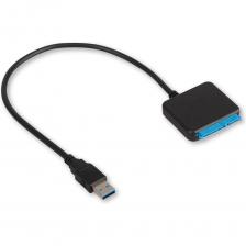 Кабель-адаптер USB-Sata для подключение жестких дисков к порту USB. Дополнительные технические характеристики: Разъем 1: USB3.2 Gen1 Разъем 2: SATA3 Максимальная скорость передачи данных 5Гбит/с Медный проводник. Длина кабеля вместе с разъемами 40см Подходит для жестких дисков HDD 2.5"/3.5" и дисков SSD 2.5" Для использования с жесткими дисками 3.5" необходимо доп.питание. Адаптер для доп.питания 12V/2A в комплекте, длина кабеля 90см.  