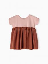 Платье для девочки «Крошка Я. Муслин», рост 80-86 см, коричневое