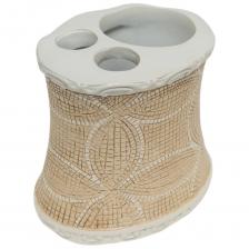 Стакан для зубной пасты и щётки PRIMANOVA FRESCO полимер D-20002 - простой и практичный аксессуар для ванной комнаты, который поможет аккуратно разместить предметы гигиены и навести порядок в зоне умывания. Придется кстати в любом доме и вместит как зубные щетки всех членов семьи, так и тюбик зубной пасты. Материал стакана не подвержен коррозии, поэтому изделие может быть установлено в помещении с повышенной влажностью. Настольный монтаж не требует сверления отверстий в стене.