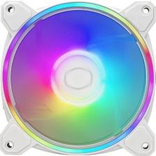 Вентилятор Cooler Master MasterFan MF120 Halo2 120мм, 4-pin, 2050об/мин, 27 дБ, ARGB, белый, Ret [mfl-b2dw-21np2-r2]