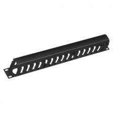 Cabeus JB07-1U-BK Кабельный Органайзер для кабеля 1U с крышкой (черный)