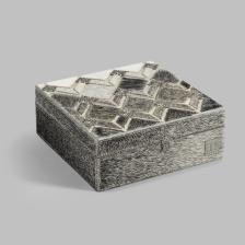 Шкатулка Togas Беналли серый 20x20x8 см