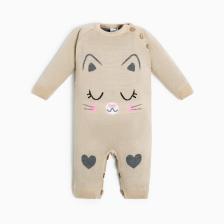 Комбинезон вязаный Крошка Я «Котик», рост 74-80 см