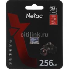 Карта памяти microSDXC NETAC 256 ГБ, Class 10, P500 Ultra, 1 шт., без адаптера [nt02p500ult-256g-s]