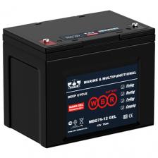 Аккумулятор для лодок и катеров WBR MBG 75-12