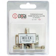 делитель антенный DORI на 2 ТВ с F-разъемами (сплиттер)