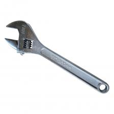 Разводной ключ применяется для проведения различных ремонтных и монтажных сантехнических работ. Разводной ключ подходит для отвинчивания гаек, болтов, установки сантехнического оборудования. Хромованадиевая сталь, цельнокованный, хромированный и полированный. Точная работа благодаря ролику правого вращения. Ключ прочный, с легким ходом, минимальный зазор при скольжении.