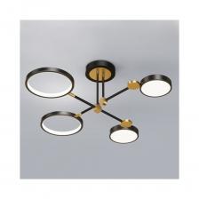 Люстра РОСТОК P537-4 BK черный LED 46W 4000K d780, ZOK22 988014118