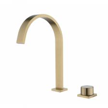 Смеситель на борт раковины Ganzer (Ганзер) GZ01112-S Матовое золото