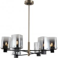 Люстра Росток 15720/6 BK+TJ черный/латунь 6x40W E14 d690 h690, STR24 988386049