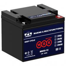 Аккумулятор для спецтехники WBR MB50-12, 315x175x190, полярность обратная