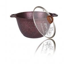 Кастрюля с антипригарным покрытием Kukmara (Granit Ultra Induction red) кгаи22а