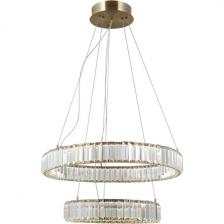 Подвесная люстра хрустальная светодиодная с пультом Moderli Asti V10732-PL кольцо