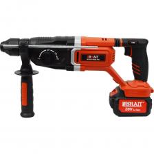 Аккумуляторный перфоратор BRAIT BCRH28-4DUBL PRO благодаря силе удара в 2.8 Дж он легко справляется даже со сложными материалами, а напряжение 20 В обеспечит стабильную производительность. Инструмент оснащен двумя литий-ионными аккумуляторами емкостью 4.0 А/ч, что позволяет работать продолжительное время без подзарядки. За счет бесщеточного двигателя достигается высокая эффективность и долговечность устройства. Единая аккумуляторная платформа UBP Аккумуляторный двигатель - для независимости от розетки. Патрон SDS-plus для простой смены оснастки. Регулировка частоты вращения - для точной настройки под разные материалы. Реверс предусмотрен для легкого извлечения застрявшего бура. 