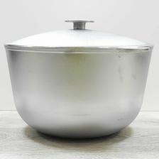 Казан Алюминиевый Литой 15л d360 h215 с Крышкой Ровное Дно Гардарика 15-0