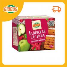 Белевская пастила яблочная Глобус с малиной