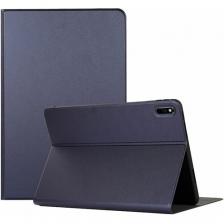 Чехол для планшета Huawei MatePad 2022/2021 10.4 дюйма (BAH4-W09/L09), кожаный, трансформируется в подставку (темно-синий)