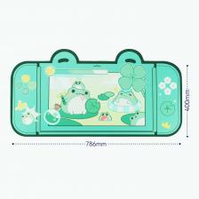 Большой игровой коврик для мыши Kawaii розовый зелёный XXL