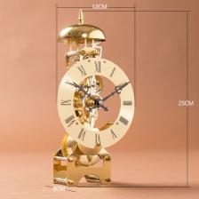 Механические настольные часы oeny золотые