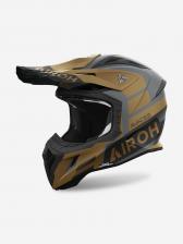 Мотошлем кроссовый взрослый Airoh AVIATOR ACE 2 SAKE Gold Matt, Серый