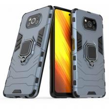 Чехол противоударный для Xiaomi Poco X3 и X3 Pro / Поко Х3 и Х3 Про (Синий)