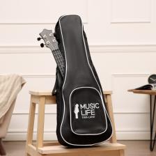 Чехол для укулеле Music Life, премиум, с накладным карманом, 63x24x9 см