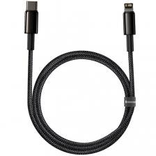Кабель Baseus Tungsten Gold (Type-C) на (Lightning) 20W 200см нейлоновая оплётка (CATLWJ-A01) (черный)