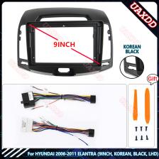 Автомобильный радиоприемник ELANTRA для HYUNDAI 2006-2011, 9 дюймов, 2 Din, пластиковая облицовка, рамка для приборной панели, CD, GPS, Android, мультимедийные Playe кабели