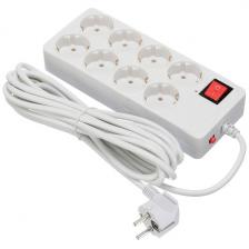 Сетевой фильтр Buro 800SH-1.8-W 1.8 м, 8 розеток, белый