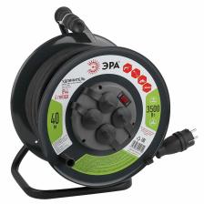 RMx-4es-3x2.5-40m-IP44(KG) Удлинитель силовой ЭРА RMx-4es-3x2.5-40m-IP44(KG) на металлической катушке c заземлением 4 розетки 40м КГ 3х2.5мм2, цена за 1 шт