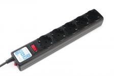 Powercube Power Cube Ф-удлинитель, PC 5м 5р, черн.граф. 10А, [SPG5-С5]