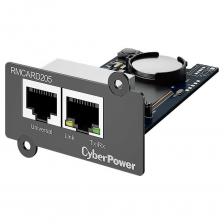 CyberPower RMCARD205 это опциональная карта удаленного управления к некоторым сериям ИБП CyberPower. Установив карту в разъем SNMP/HTTP на ИБП, пользователи могут удаленно контролировать и управлять устройствами через стандартные веб-браузеры или систему управления сетью (NMS), либо интерфейс с командной строкой (SSH и Telnet) в своей сети. Они также могут выполнять задачи управления, включая запланированные отключения и запуски системы.При возникновении проблем с электропитанием, администратор будет немедленно уведомлен по электронной почте, через SNMP прерывание и SMS. Используя программное обеспечение для автоматического завершения работы, серверы и рабочие станции будут защищены от потери данных при сбоях в электропитании. Журнал событий отслеживает историю эксплуатации ИБП. При установке или замене обслуживающим персоналом, благодаря возможности горячей замены, система всегда остается в рабочем состоянии для подключенного оборудования. С многоязыковым интерфейсом пользователи могут выбрать предпочтительный язык для легкости в управлении.Поддерживаемые протоколы IPv4/v6, SNMPv1/v3, HTTP/HTTPs, TCP/IP, UDP, DHCP, NTP, DNS, SMTP, SSH, SSL, TLS, Telnet, FTP и SyslogУстановка с технологией "Plug-n-play"Поддержка интерфейса командной строкиАвтоматические уведомления о событияхОбновляемая пользователем прошивкаЗащищенная аутентификацияУдаленное плановое отключение/ запуск/ перезагрузка ИБПМногоязычная поддержкаПоддержка системных журналовСовместим с ENVIROSENSOR