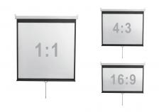 Рулонные ручные экраны Digis DSOD-4304 (Optimal-D, формат 4:3, 120", 248x189, рабочая поверхность 240x180, MW) – фото 1