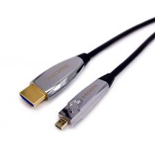 HDMI v2.1 кабель оптический 4K HDR со съёмным наконечником Pro-HD Expert 15 метров