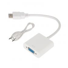 Переходник штекер HDMI - гнездо VGA, провод + шнур стерео 3,5 мм REXANT, цена за 1 шт Переходник штекер HDMI - гнездо VGA, провод + шнур стерео 3,5 мм REXANT, цена за 1 шт