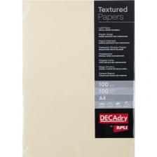 Дизайн-бумага Decadry Текстурная кремовая (A4, 100 г/кв.м, 100 листов в упаковке)