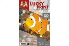Матовая фотобумага Lucky Print для Epson WorkForce WF-7610 (10*15, 190г/м2), 100 листов