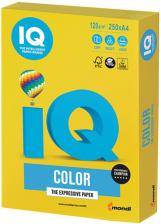 Цветная бумага для офиса IQ-COLOR А4, 120 г/м, 250 листов, ярко-желтая (110768)