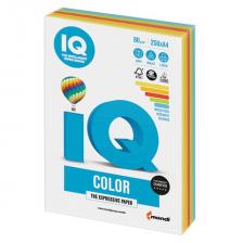Бумага цветная IQ color, А4, 80 г/м2, 250 л., (5 цветов x 50 листов), микс интенсив, RB02 Бумага цветная IQ color, А4, 80 г/м2, 250 л., (5 цветов x 50 листов), микс интенсив, RB02