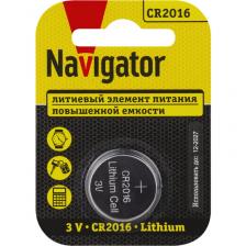 Элемент питания Navigator 93 821 NBT-CR2016-BP1, цена за 1 шт.