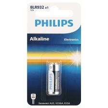 8LR932/51 Батарейки Philips 8LR932/51 алкалиновые 12v 1 шт. MN21-1BL (1/20/200/16800), цена за 1 шт