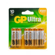 Батарейки GP Ultra пальчиковые AA LR6 (6 штук в упаковке) – фото 1