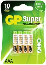 Батарейки GP Super 24A LR03 АAА 1 5.В 4шт