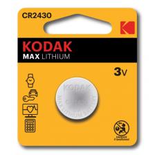30414754-RU1 Батарейки Kodak CR2430-1BL MAX Lithium, цена за 1 шт